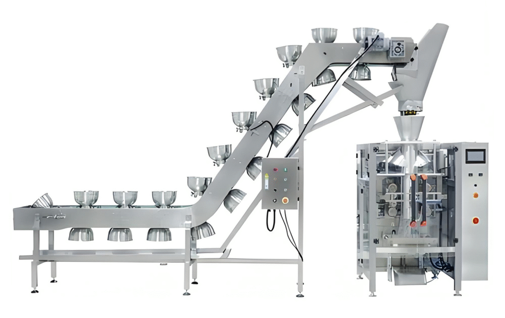 Vertical Form Fill Seal (VFFS) Machine for Food Packaging